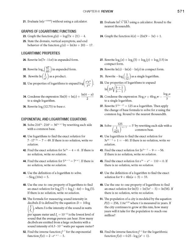 Algebra and Trigonometry - Front Matter 589